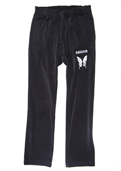 COTTON VELOR EMBROIDERY TRACK PANTS