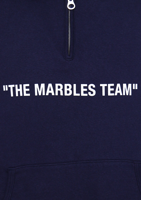 MARBLES HALF ZIP HOODIE