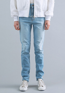 CLOSE-UP SLIM FIT CONNECTED DENIM TROUSERS
