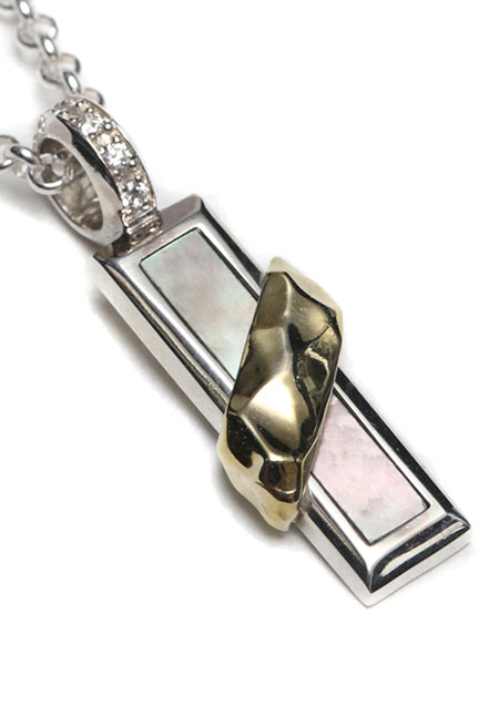 SILVER STONE PENDANT