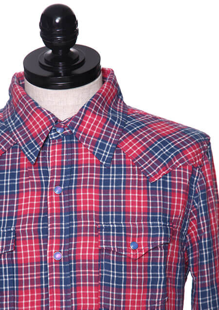 MARBLES L/SL DOUBLE GAUZE CHECK SHIRTS