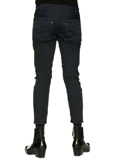 DAMAGED CROPPED SLIM SKIN PANTS