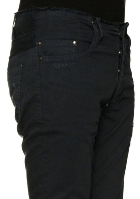 DAMAGED CROPPED SLIM SKIN PANTS