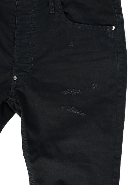 DAMAGED CROPPED SLIM SKIN PANTS