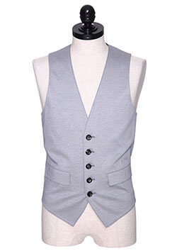 COMPACT COTTON JERSEY GILLET