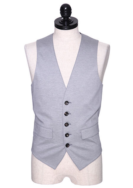 COMPACT COTTON JERSEY GILLET