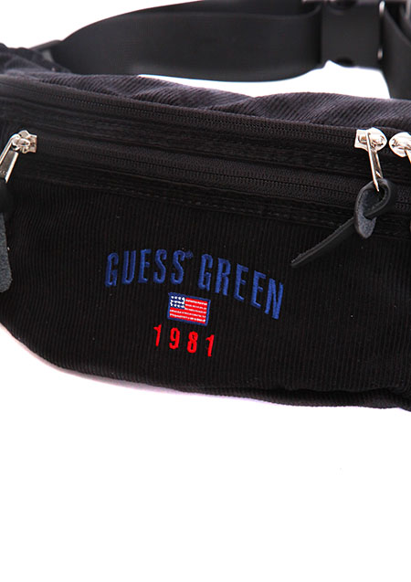 GUESS GREEN 1981 CORDUROY FANNY PACK