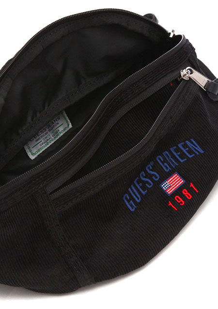GUESS GREEN 1981 CORDUROY FANNY PACK