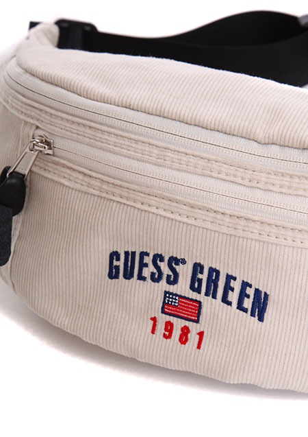 GUESS GREEN 1981 CORDUROY FANNY PACK