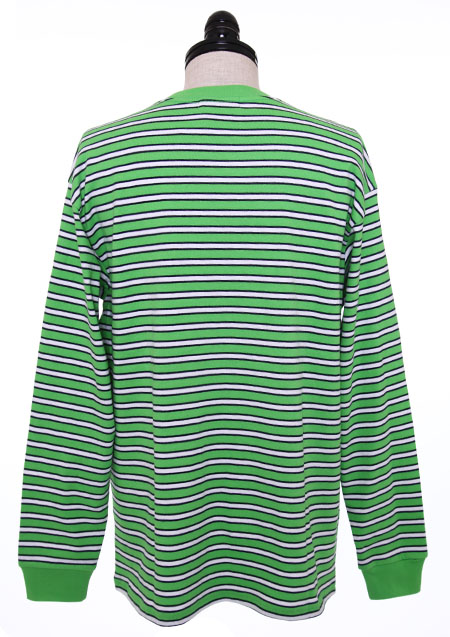 GUESS ORIGINALS LIME BORDER LS TEE