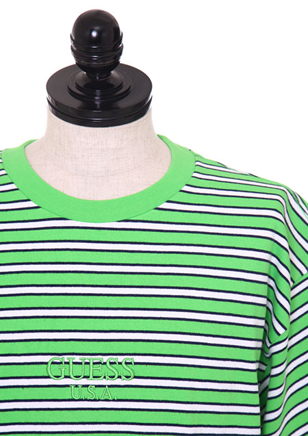 GUESS LIME BORDER TEE