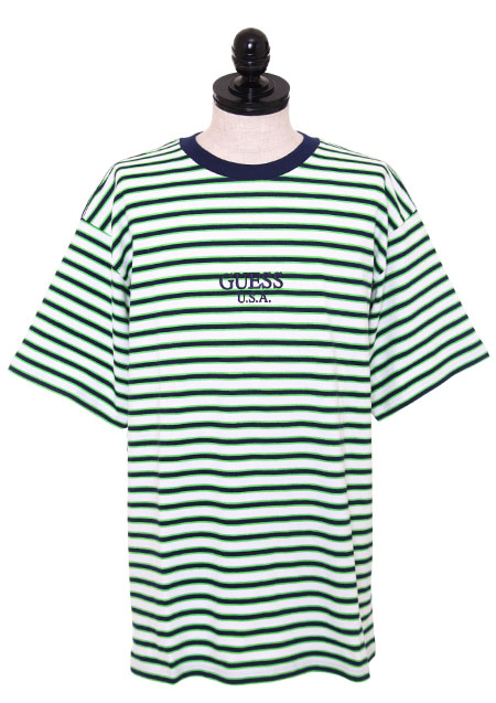 GUESS LIME BORDER TEE