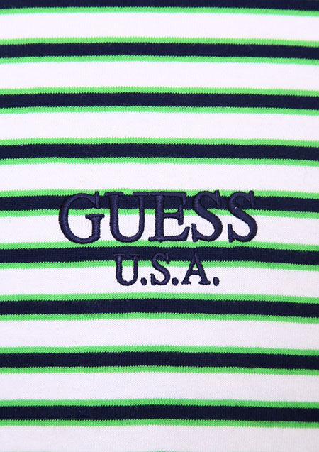 GUESS LIME BORDER TEE