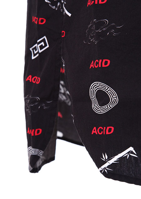 FULL-BK ACID CHINA SHIRT(LONG)