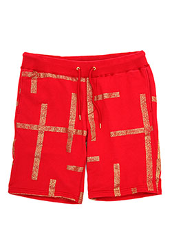 x 誉田屋源兵衛 YABUREKOUSI SWEAT SHORTS