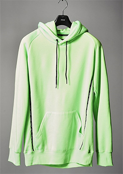 DIAGONAL LOGO HYBRID NECK PULLOVER