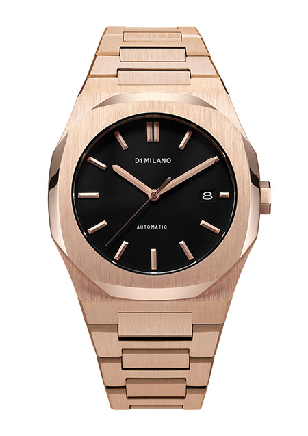 D1 MILANO P701 AUTOMATIC WATCH ROSE GOLD CASE WITH ROSE GOLD BRACELET