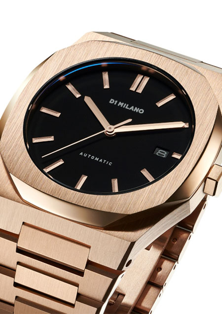 D1 MILANO P701 AUTOMATIC WATCH ROSE GOLD CASE WITH ROSE GOLD BRACELET