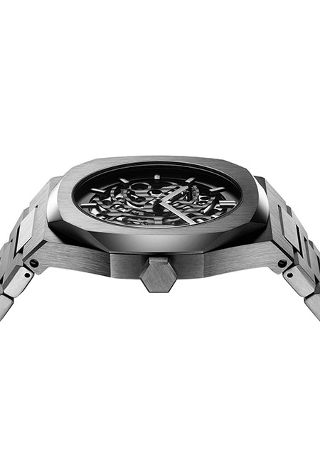 P701 AUTOMATIC SKELETON WATCH IP GUN CASE WITH GUN BRACELET