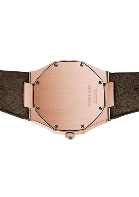 ULTRA THIN ROSE GOLD CASE WITH SIENA BROWN SUDE TRAP