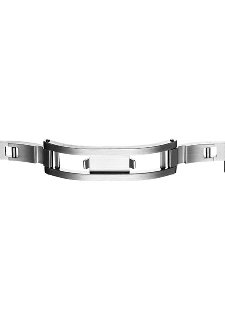 ULTRA THIN SILVER CASE WITH SILVER METAL BRACELET