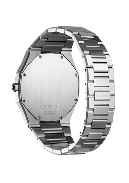 ULTRA THIN SILVER CASE WITH SILVER METAL BRACELET