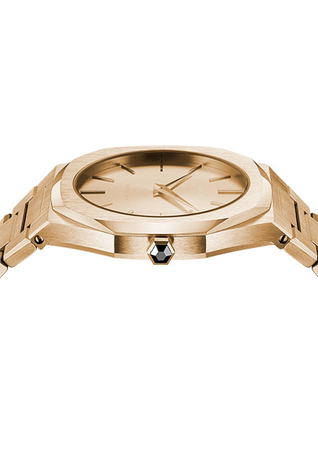 ULTRA THIN GOLD CASE WITH GOLD BRACELET