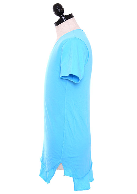 SWEET JERSEY TWO LAYERED V-NECK TEE