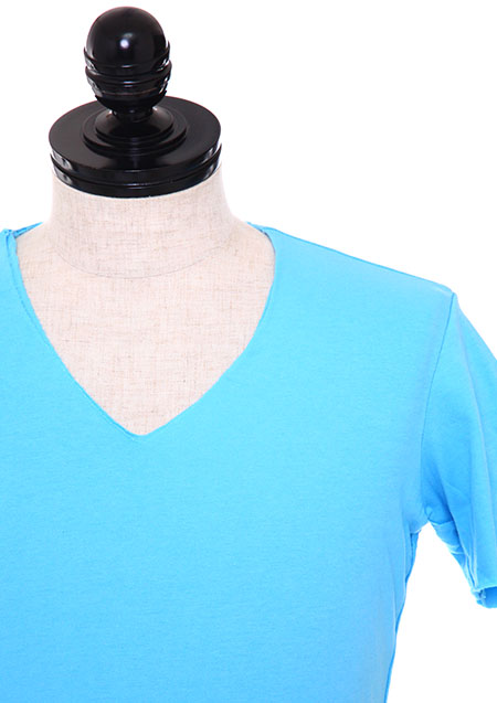 SWEET JERSEY TWO LAYERED V-NECK TEE