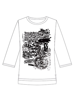 WALL PRINT L/S TEE (LONG SLEEVE)