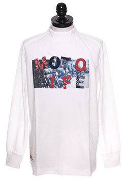 SEVESKIG HINECK L/SL MOTO T | WHITE