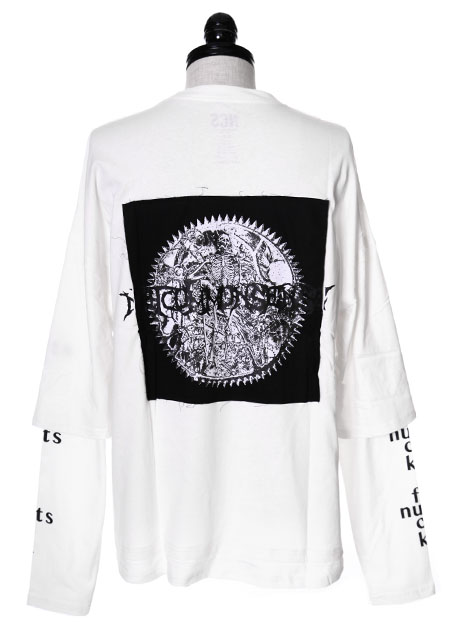 NOT COMMON SENSE FUCK NUTS LAYERED L/S TEE