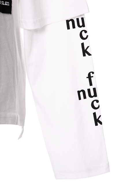 NOT COMMON SENSE FUCK NUTS LAYERED L/S TEE