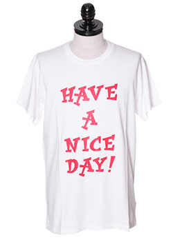 WASHED CREW NECK T-SHIRTS (HACE A NICE DAY)