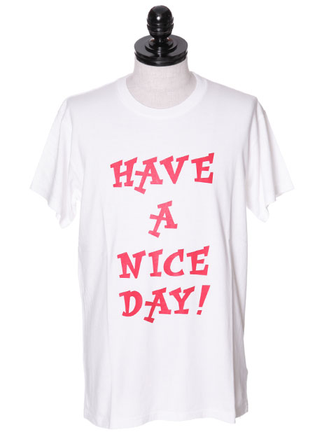 WASHED CREW NECK T-SHIRTS (HACE A NICE DAY)