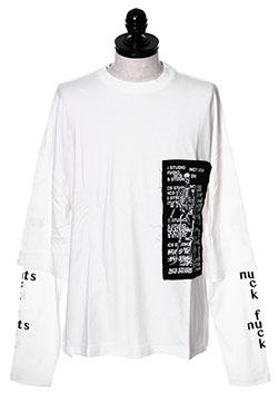 NOT COMMON SENSE FUCK NUTS LAYERED L/S TEE