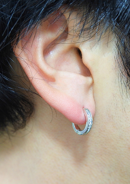 PC1171 ピアス HOOD PIERCED W/CZ