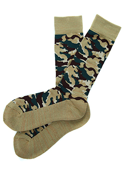 迷彩厚底スポーツソックス
