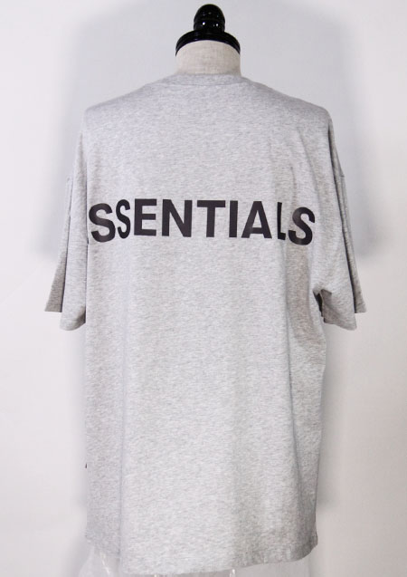 FOG ESSENTIALS  REFLECTOR LOGO SS TEE - L/H.GREY