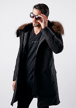 1PIUU1UGUALLE3 BLACK MILITARY N-3B FLIGHT JACKET STYLE