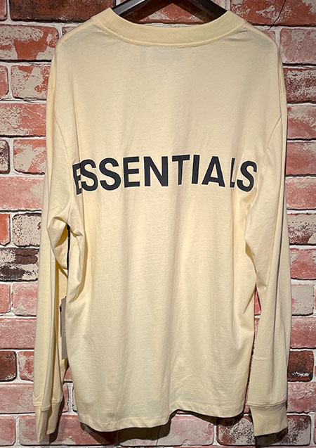 FOG ESSENTIALS REFLECTOR LOGO LS TEE | B/CREAM