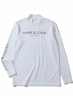 MARK&LONA Wonder Compression Mock neck shirts | WHITE | MEN