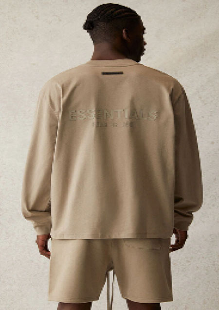 FOG ESSENTIALS BACK LOGO LS TEE | MOSS