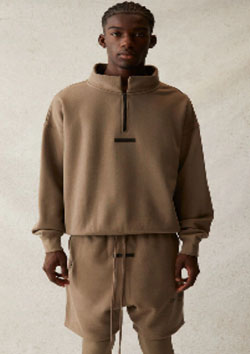 FOG ESSENTIALS HALF ZIP SWEAT SHIRTS | TAPUE