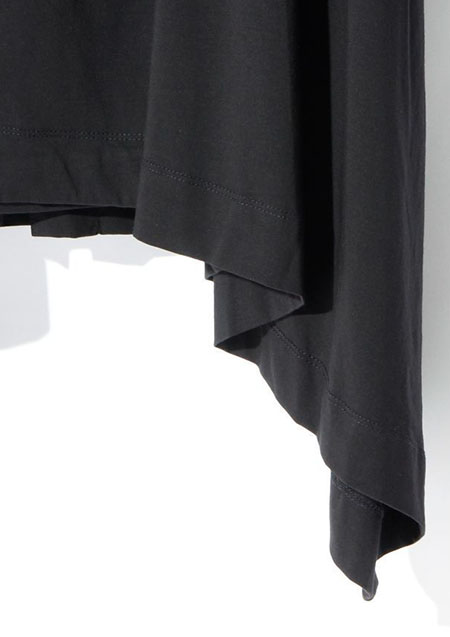 SWITCHBLADE S EMBROIDERY DRAPE PARKA | BLACK