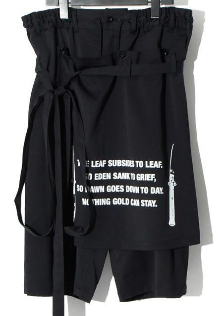 SWITCHBLADE SARROUEL WIDE SHORT PT | BLACK