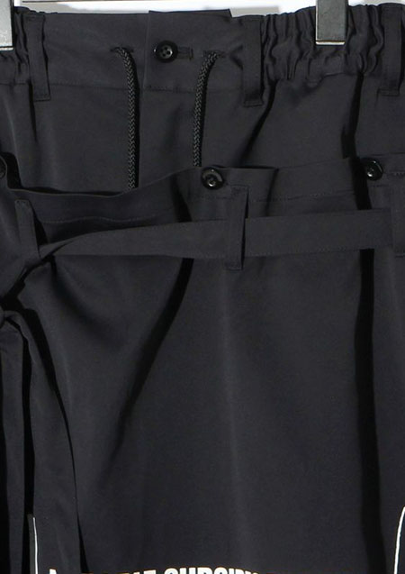 SWITCHBLADE SARROUEL WIDE SHORT PT | BLACK