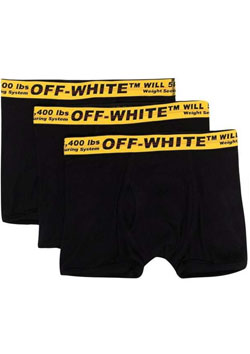 OFF-WHITE TRIPACK CLASSIC INDUSTRIAL BOXER | BLACK Y