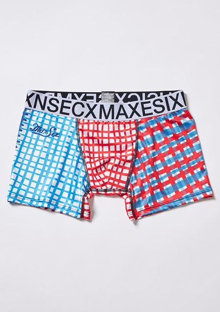 MAXSIX BOXER PANTS ORIGINAL CHECK | RED BLUE