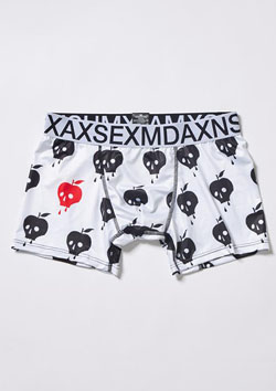 MAXSIX BOXER PANTS APPLE SKULL | WHITE